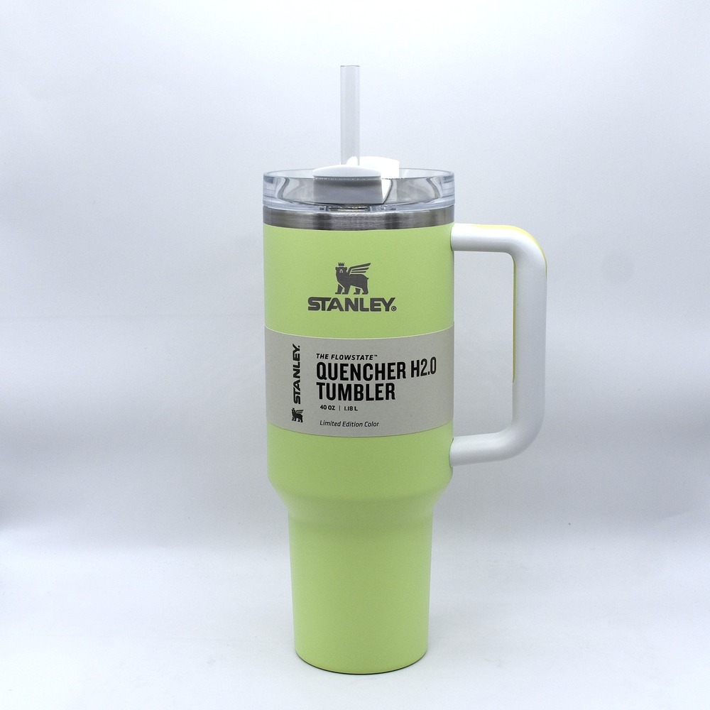 Stanley Quencher H2.0 FlowState 40oz Tumbler Citron Yellow NEW Limited Edition